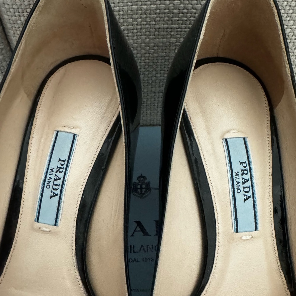 Prada kitty heels. Alzature Donna. Size 36.5. Patent Black - Picture 2 of 7